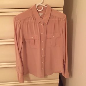 J.Crew Silk Button Down